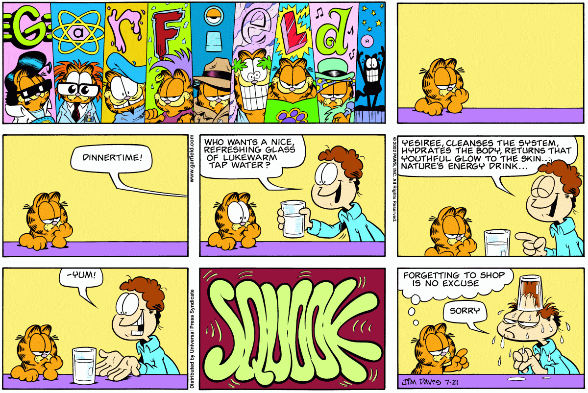 Garfield, July 21, 2002