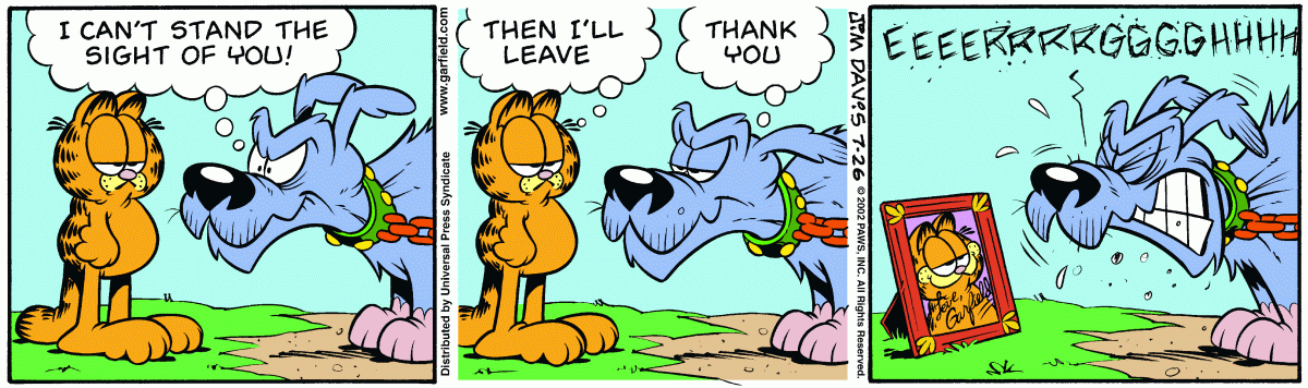 Garfield, July 26, 2002