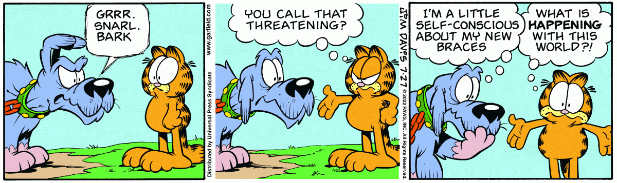 Garfield, July 27, 2002
