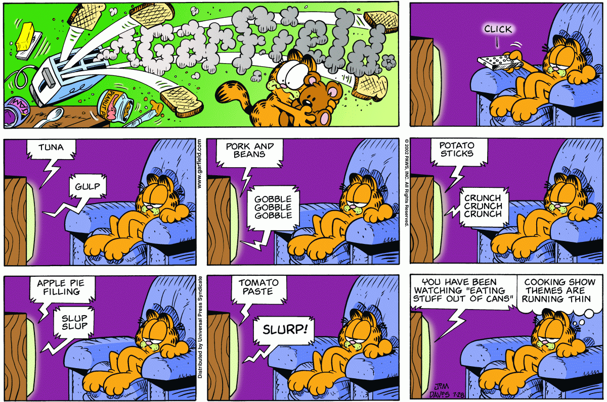 Garfield, July 28, 2002