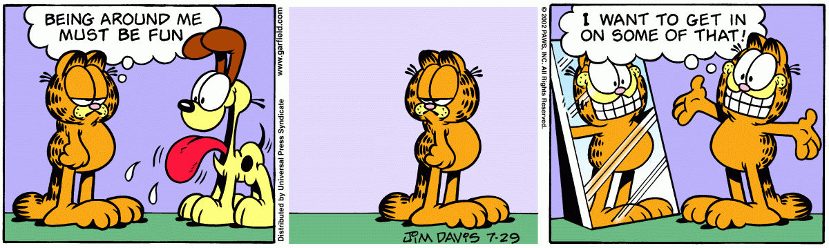 Garfield, July 29, 2002