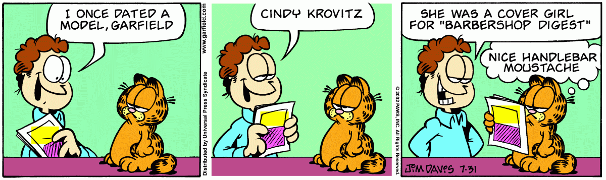 Garfield, July 31, 2002