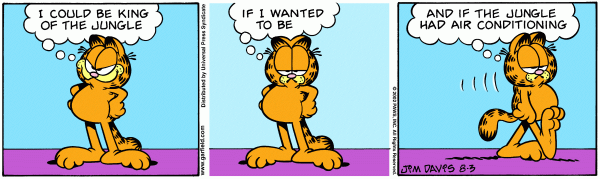 Garfield, August 3, 2002