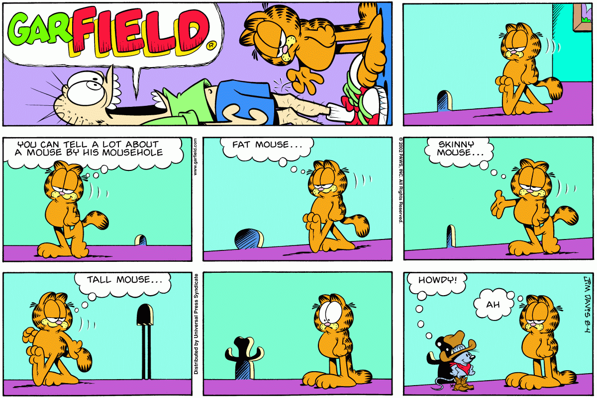 Garfield, August 4, 2002