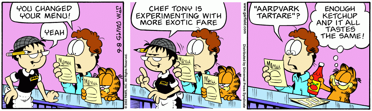 Garfield, August 6, 2002
