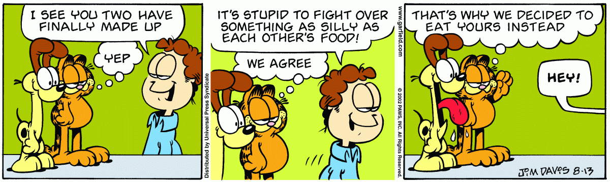 Garfield, August 13, 2002