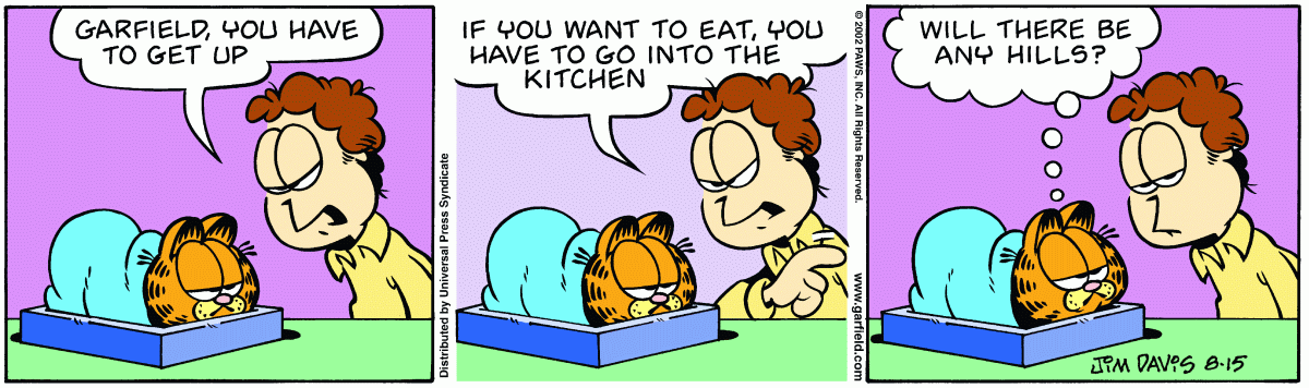 Garfield, August 15, 2002