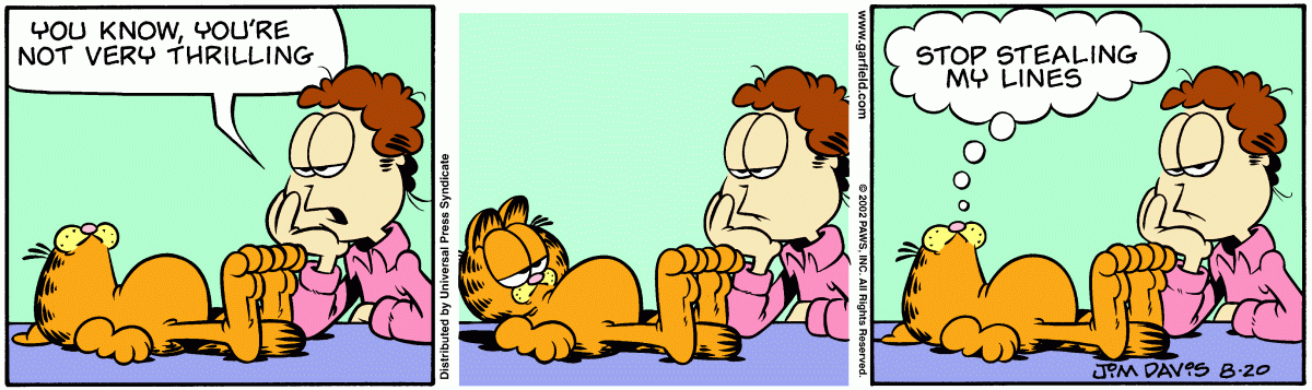 Garfield, August 20, 2002