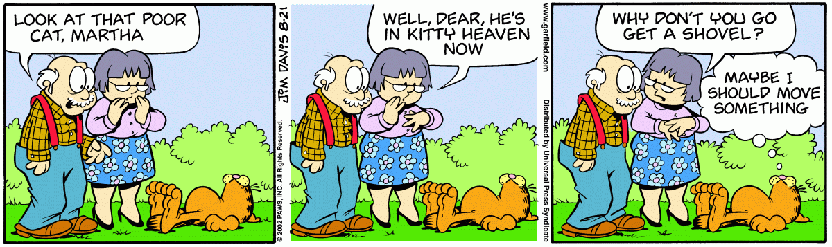 Garfield, August 21, 2002