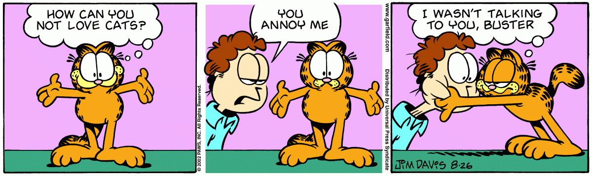 Garfield, August 26, 2002