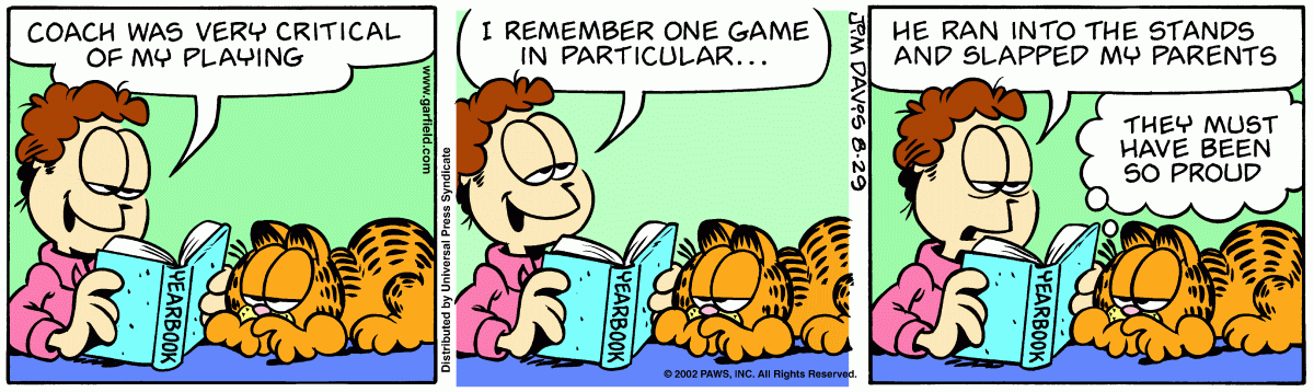 Garfield, August 29, 2002