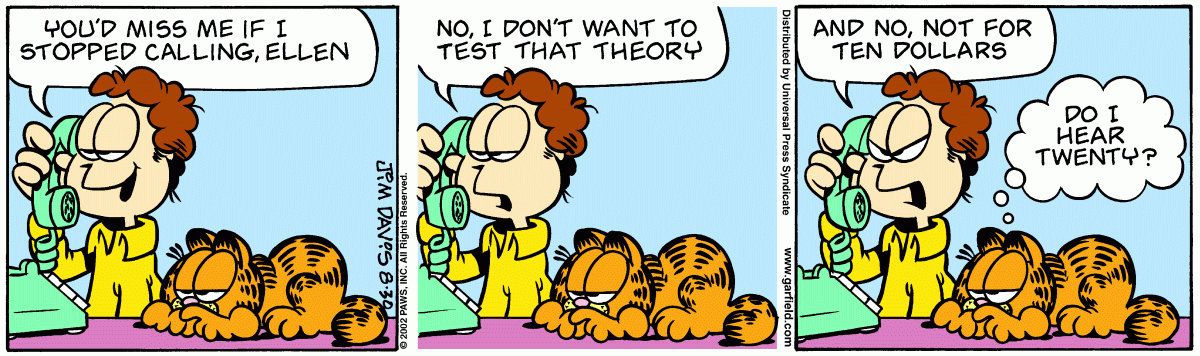 Garfield, August 30, 2002