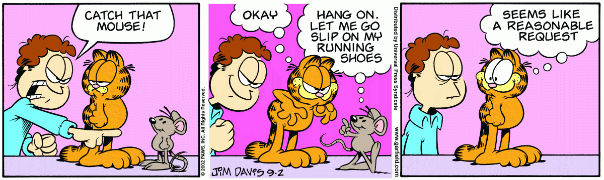 Garfield, September 2, 2002