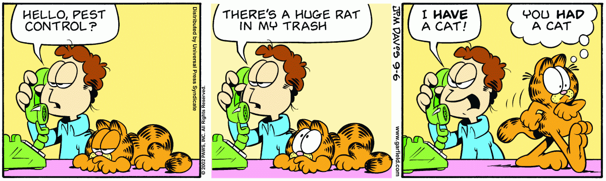 Garfield, September 6, 2002