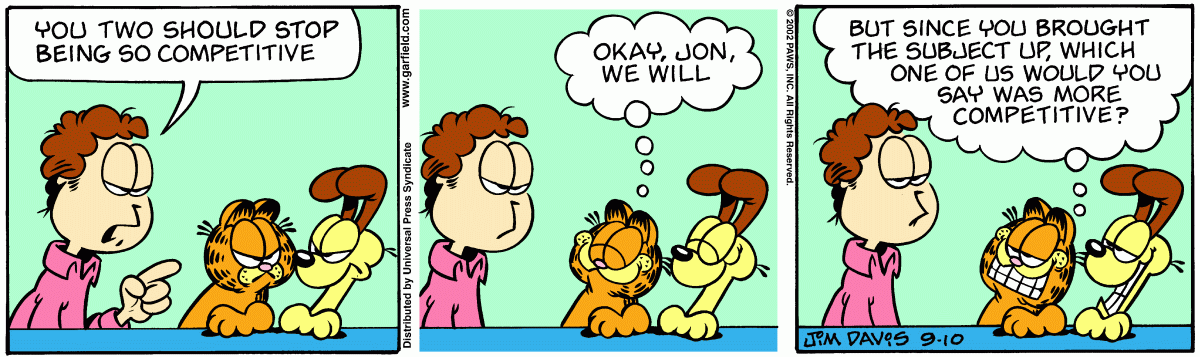 Garfield, September 10, 2002