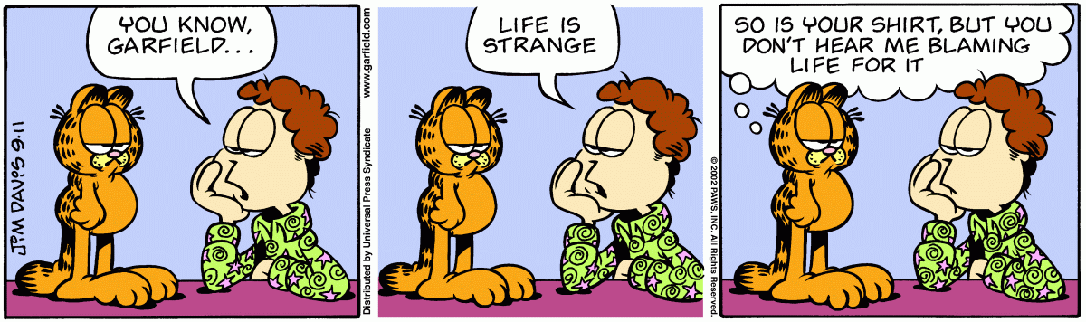 Garfield, September 11, 2002