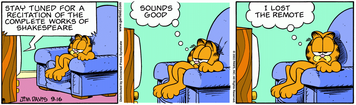 Garfield, September 16, 2002