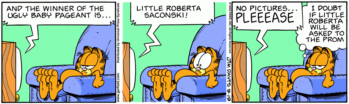 Garfield, September 19, 2002