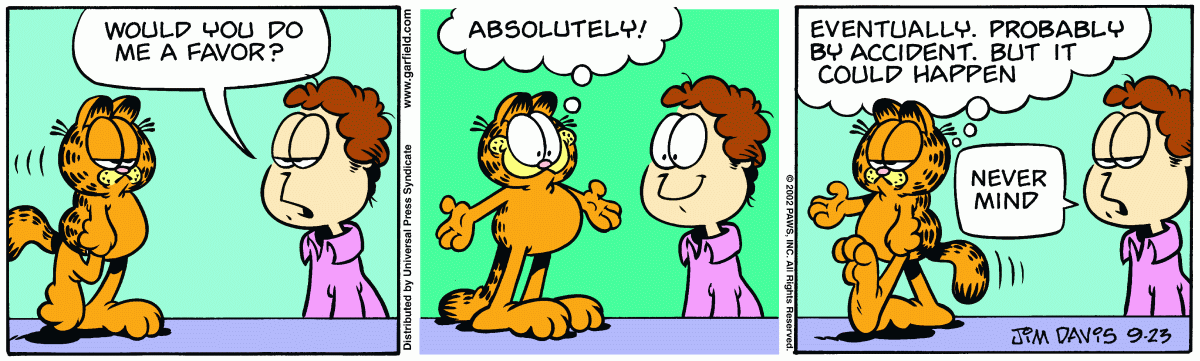 Garfield, September 23, 2002