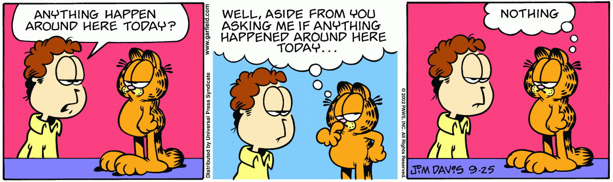 Garfield, September 25, 2002
