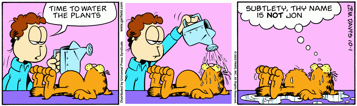 Garfield, October 1, 2002
