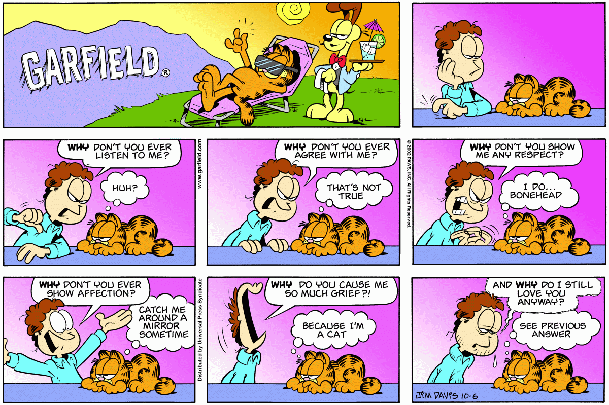 Garfield, October 6, 2002
