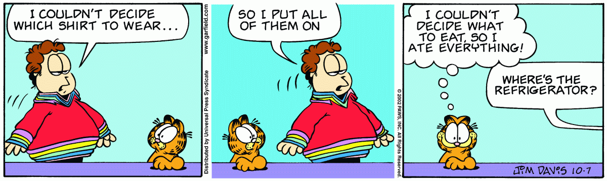 Garfield, October 7, 2002