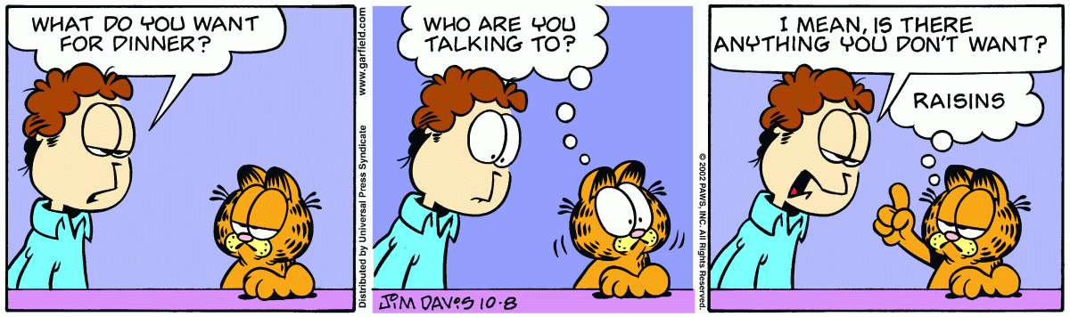 Garfield, October 8, 2002