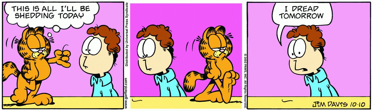 Garfield comic strip for Thursday, October 10, 2002