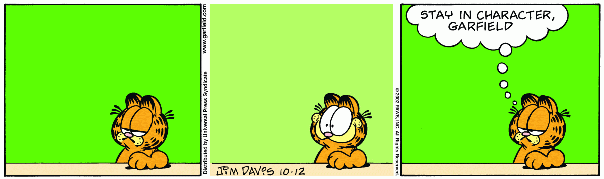 Garfield, October 12, 2002
