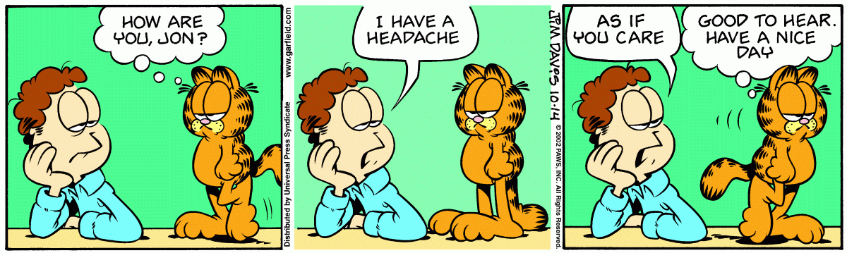 Garfield, October 14, 2002