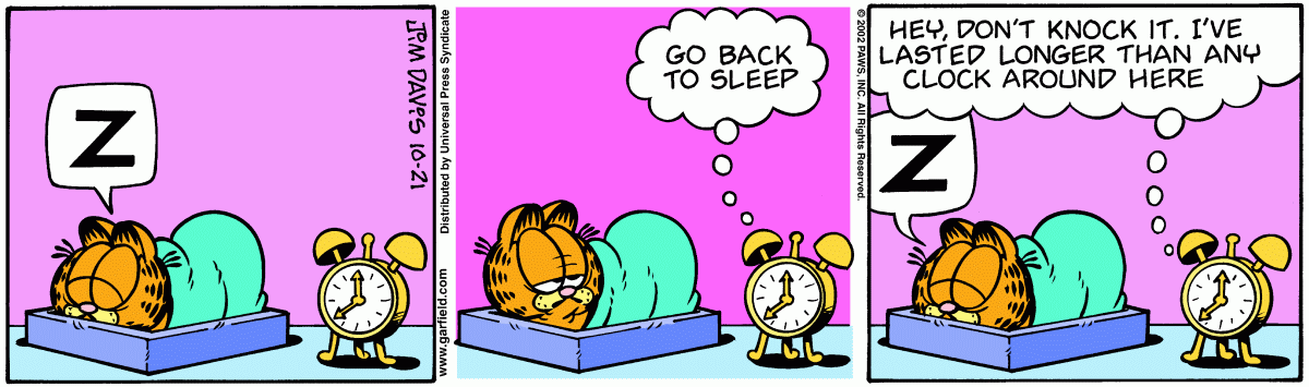 Garfield comic strip for Monday, October 21, 2002
