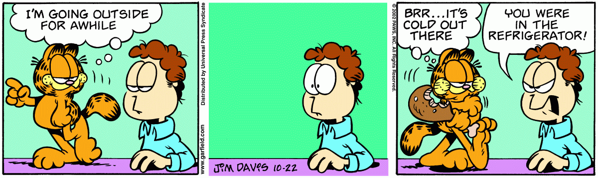 Garfield, October 22, 2002
