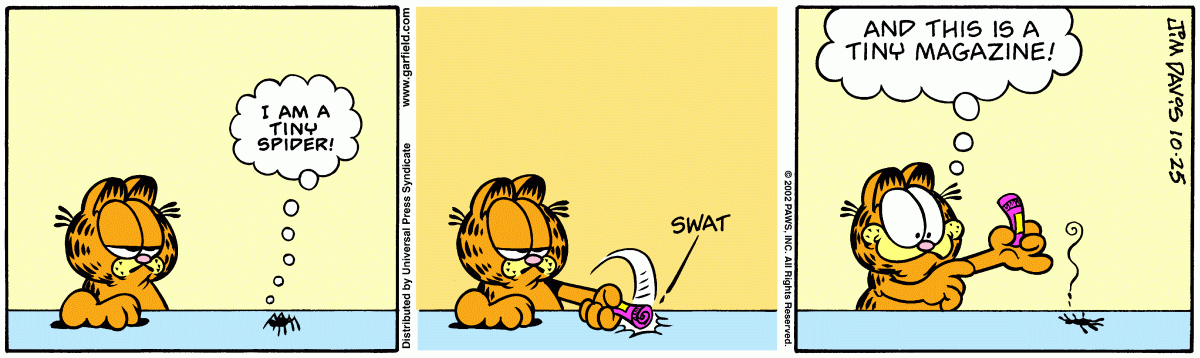 Garfield comic strip for Friday, October 25, 2002