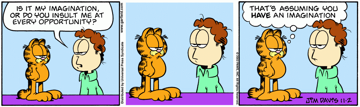 Garfield, November 2, 2002
