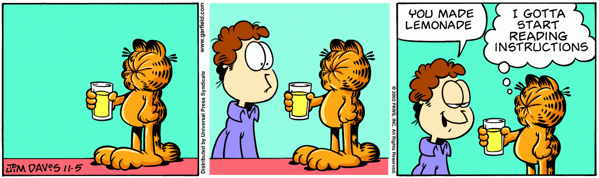 Garfield, November 5, 2002