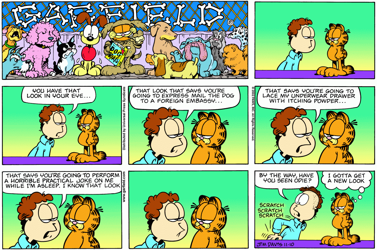 Garfield, November 10, 2002