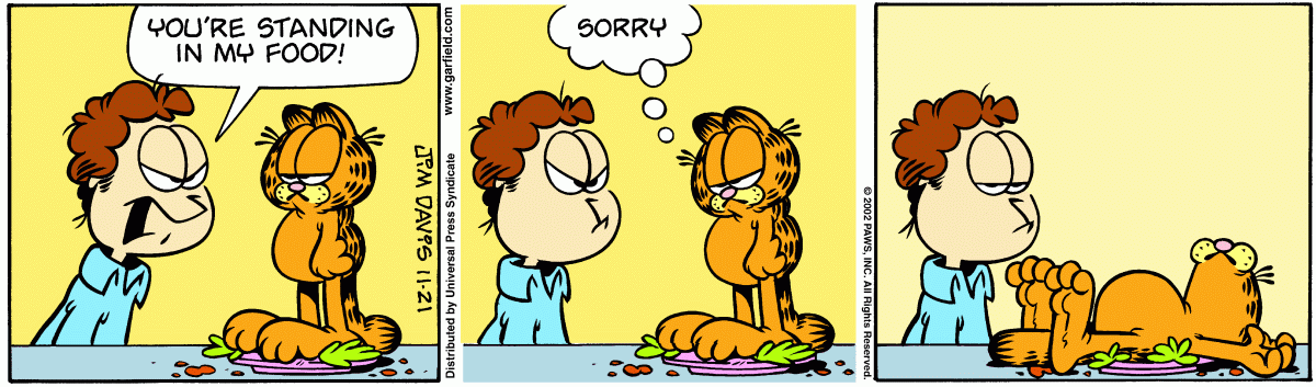 Garfield, November 21, 2002