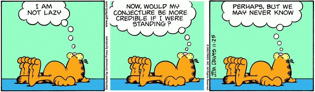 Garfield, November 25, 2002