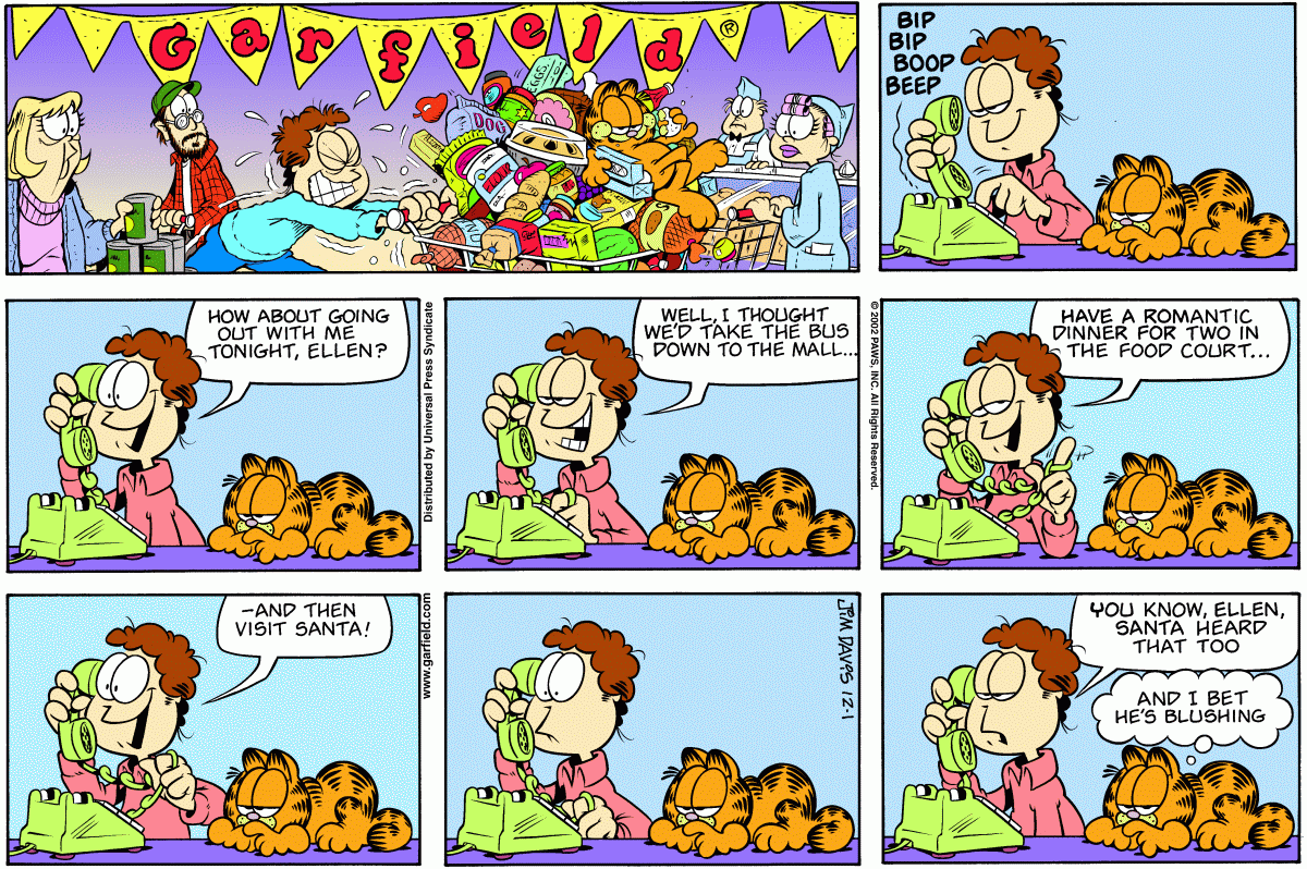 Garfield, December 1, 2002