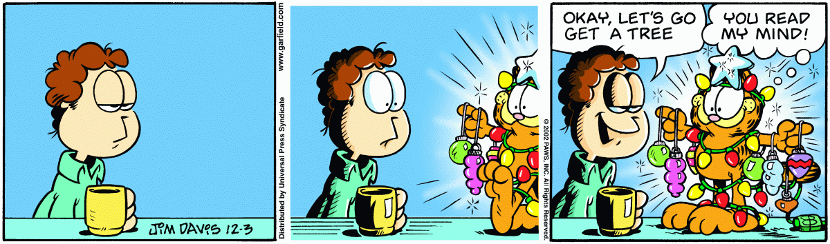 Garfield, December 3, 2002