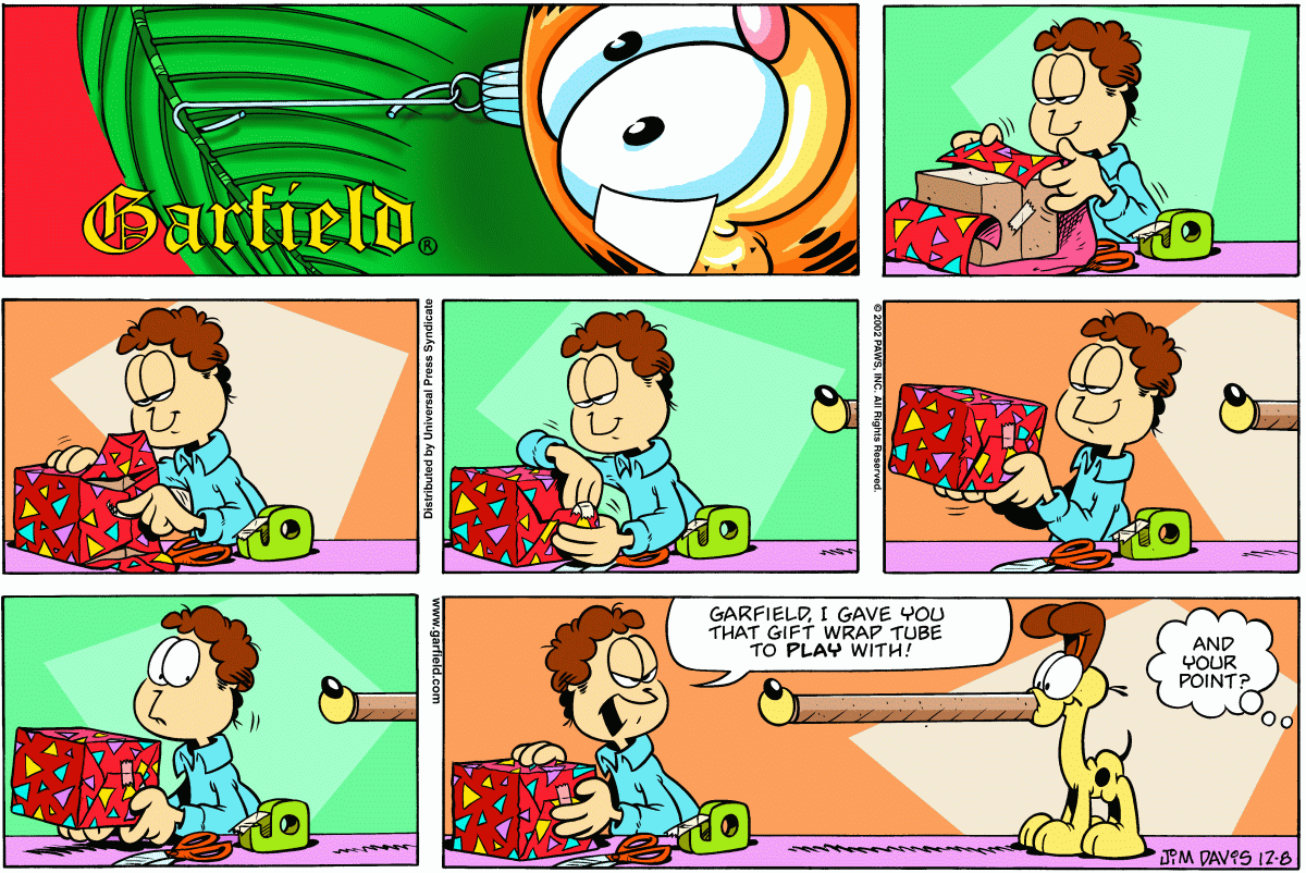 Garfield, December 8, 2002
