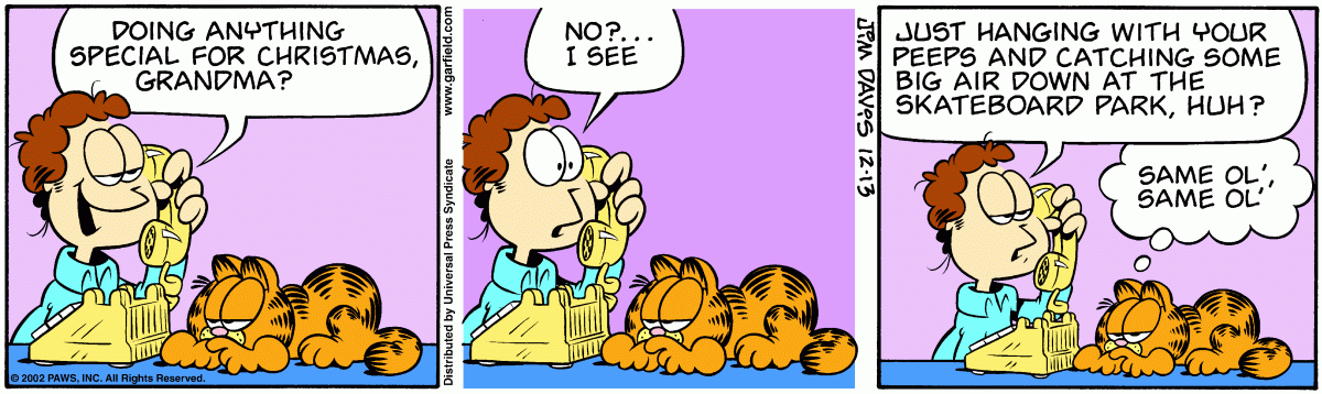 Garfield, December 13, 2002