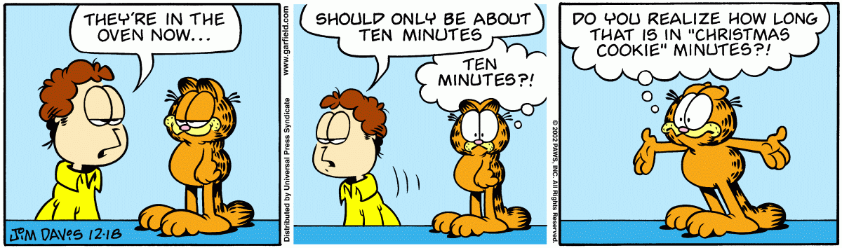 Garfield comic strip for Wednesday, December 18, 2002