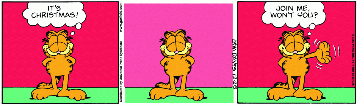 Garfield, December 25, 2002