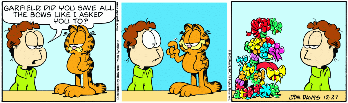 Garfield, December 27, 2002