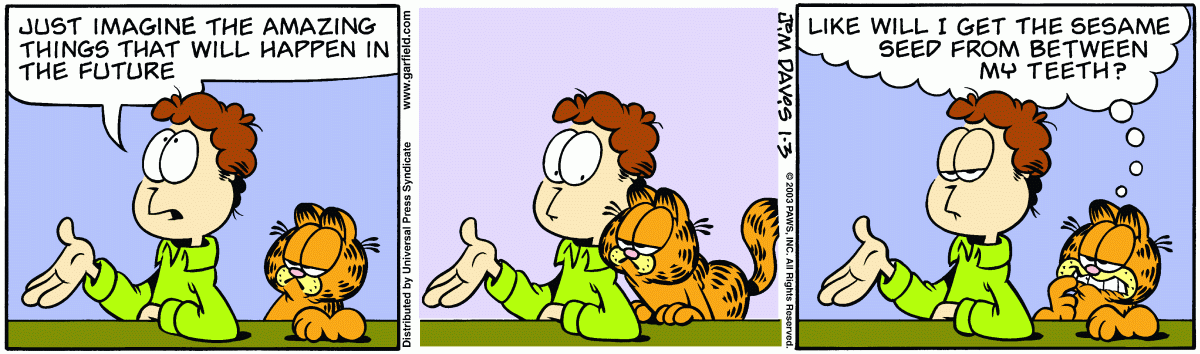Garfield, January 3, 2003