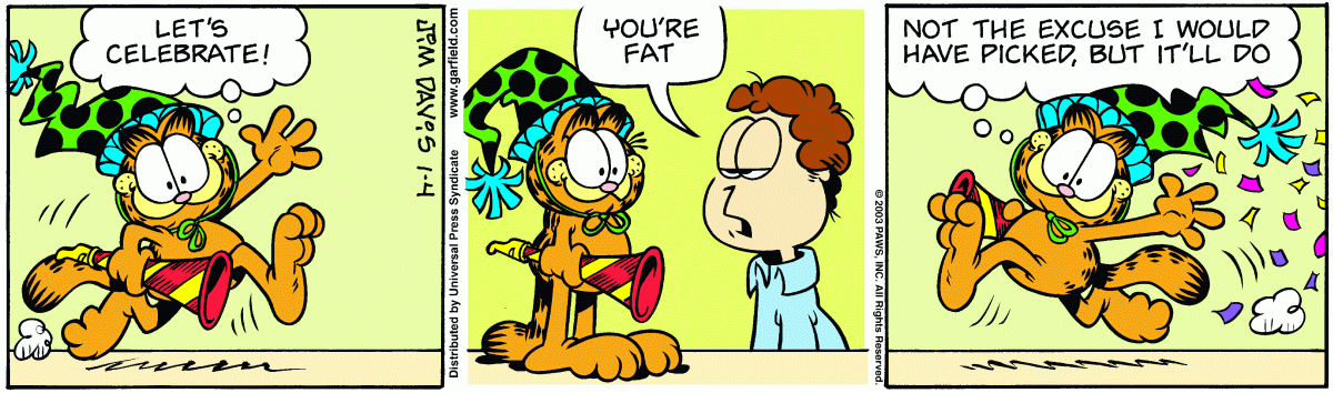 Garfield, January 4, 2003
