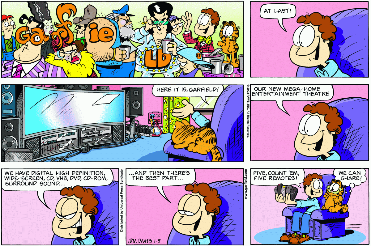 Garfield, January 5, 2003