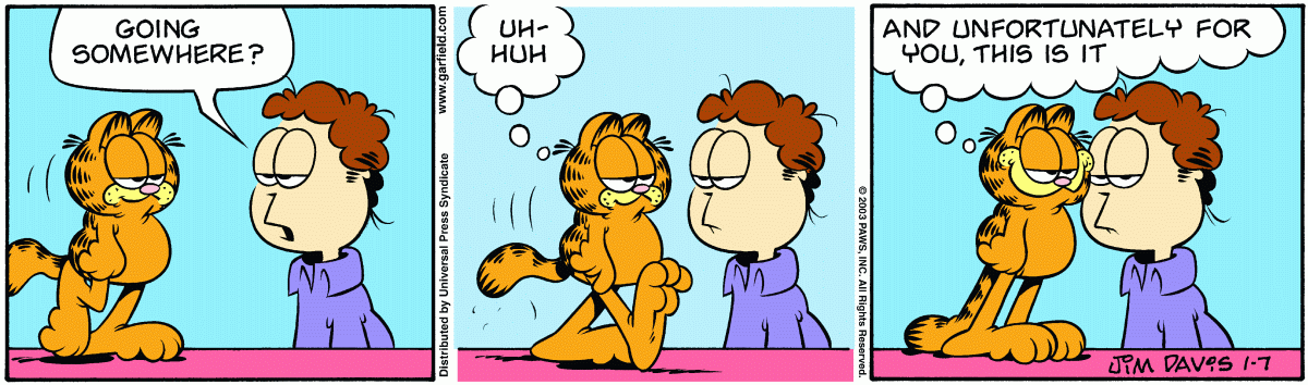 Garfield, January 7, 2003
